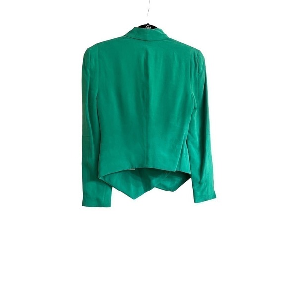 Rebecca Minkoff Women’s Silk One Button Green Blazer Size 2 NWOT - Picture 7 of 11